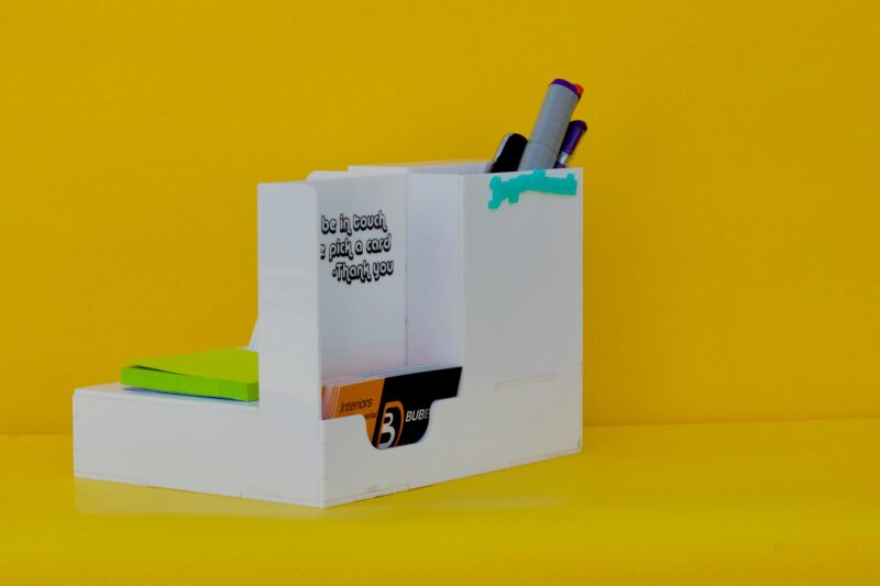 Desk organizer with Mobile stand - Bubbly Decors