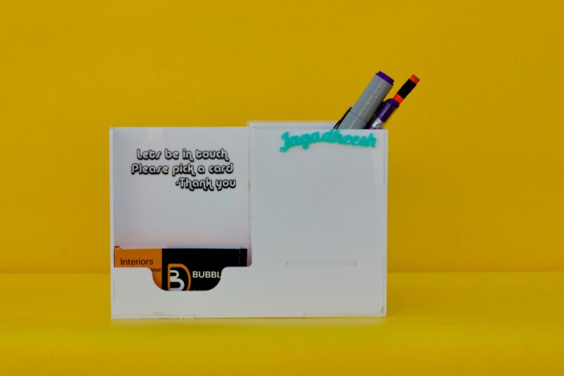 Desk organizer with Mobile stand - Bubbly Decors