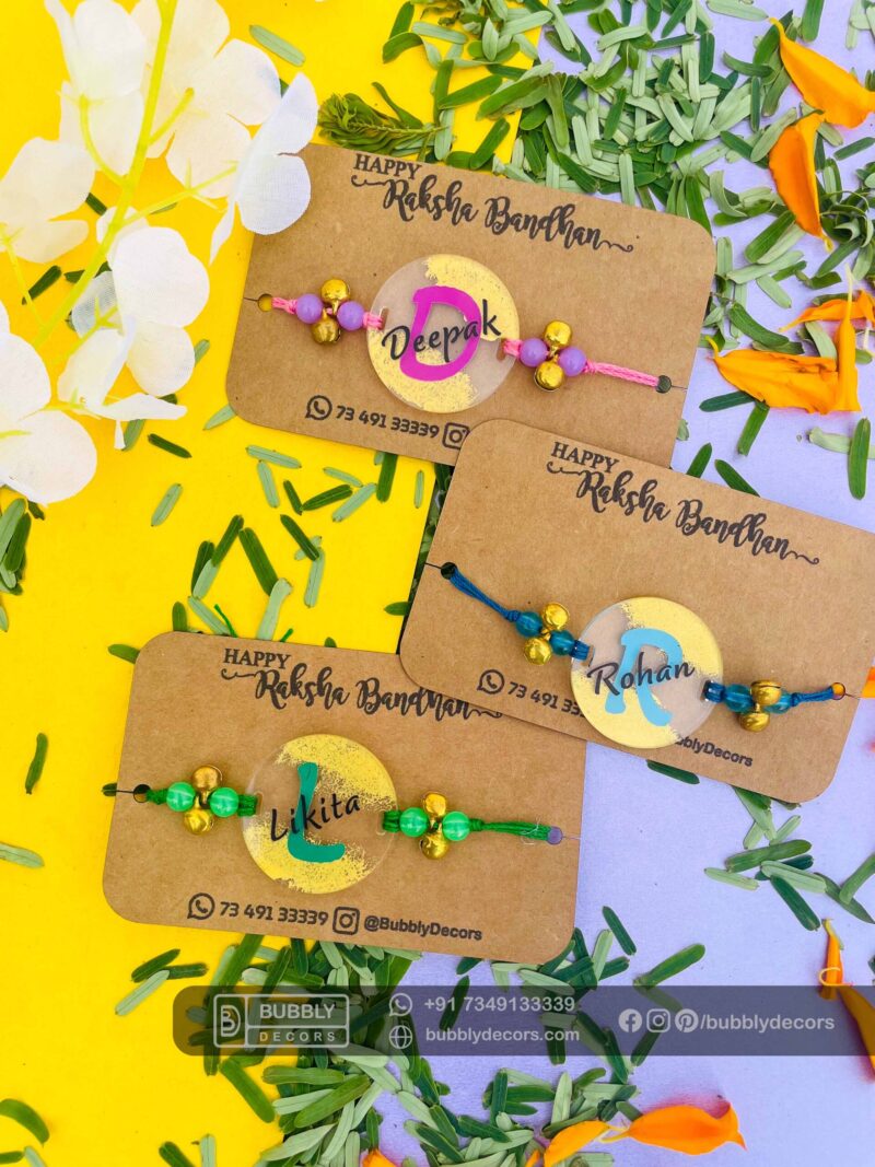 Rakhi combo Name Board for Brother - Bubbly Decors