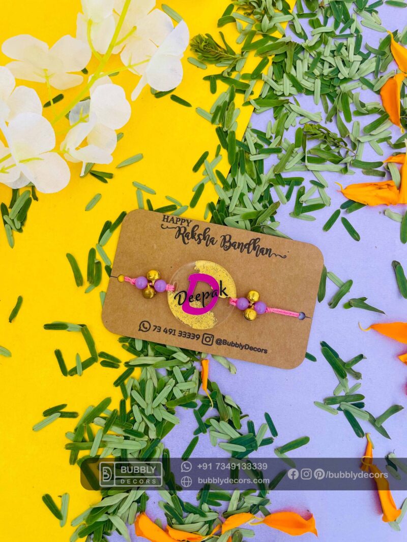 Designer Painted Rakhi - Bubbly Decors