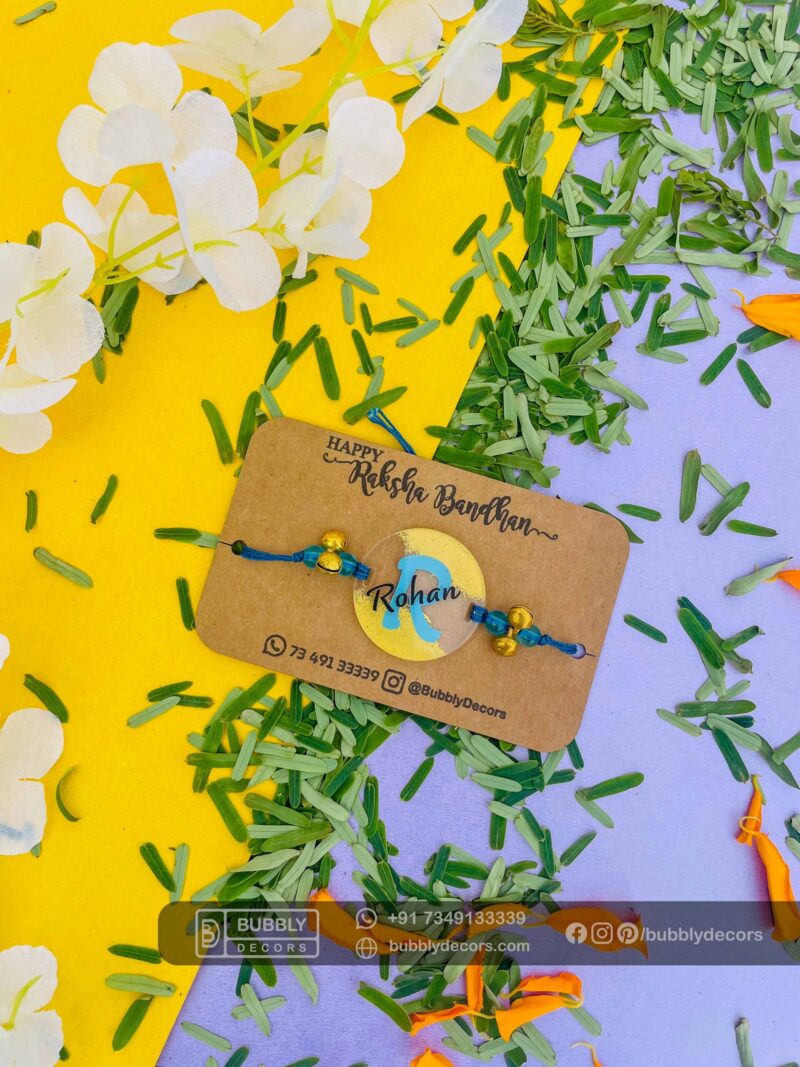 Designer Painted Rakhi - Bubbly Decors