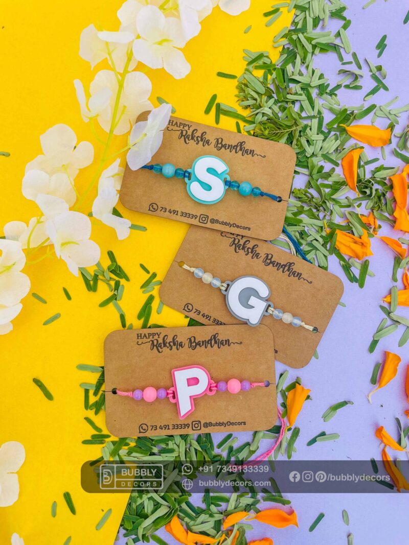Rakhi combo Name Board for Brother - Bubbly Decors