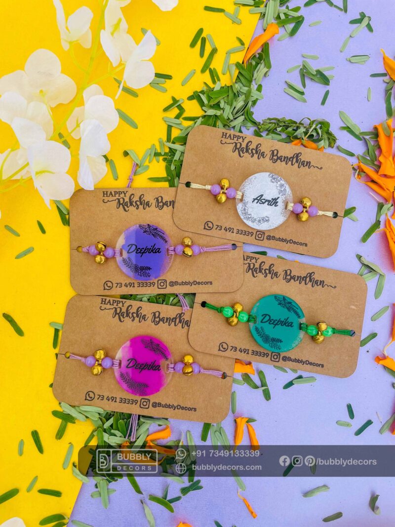 Alphabets magnets Rakhi Combo Hamper - Bubbly Decors