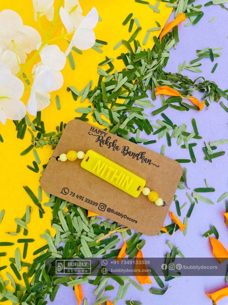 Name Rakhi - Bubbly Decors
