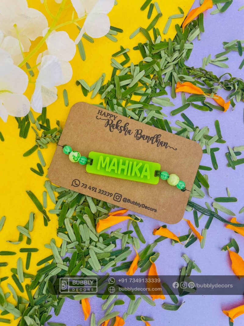 Name Rakhi - Bubbly Decors