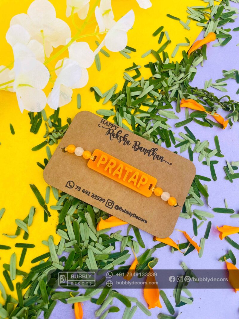 Name Rakhi - Bubbly Decors