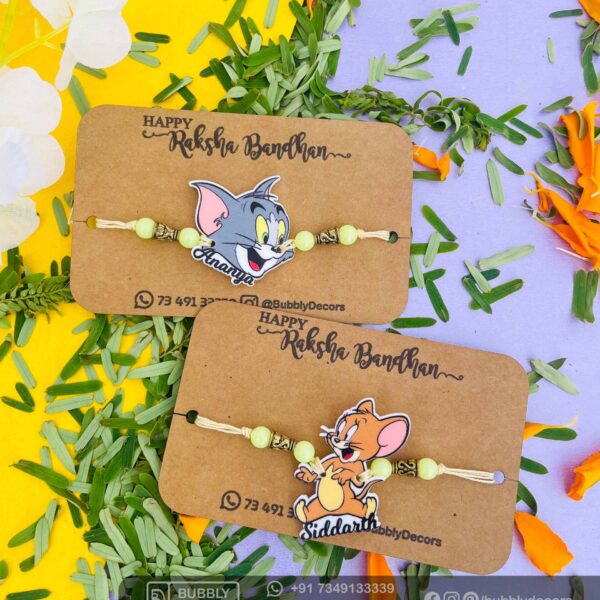 Alphabets magnets Rakhi Combo Hamper - Bubbly Decors