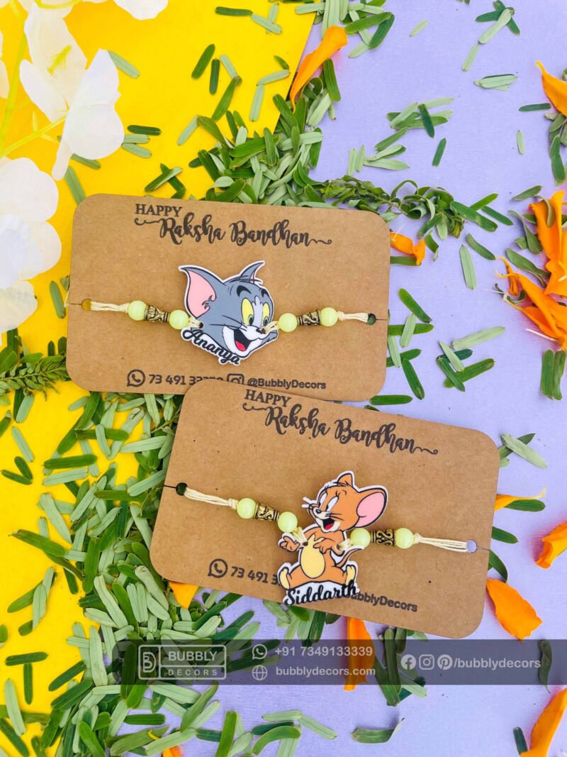 Alphabets magnets Rakhi Combo Hamper - Bubbly Decors