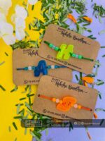 Alphabets magnets Rakhi Combo Hamper - Bubbly Decors