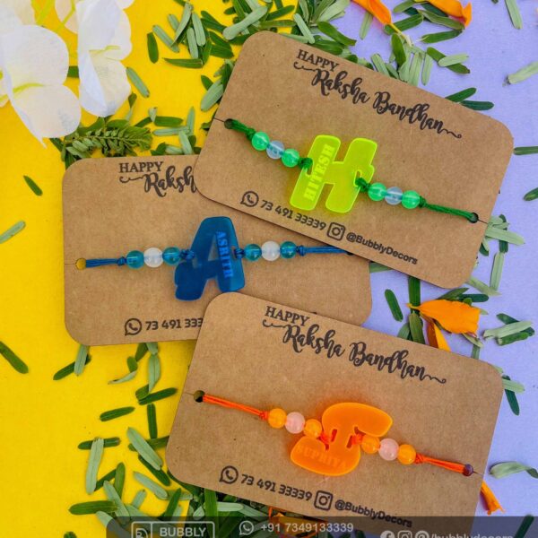 Alphabets magnets Rakhi Combo Hamper - Bubbly Decors