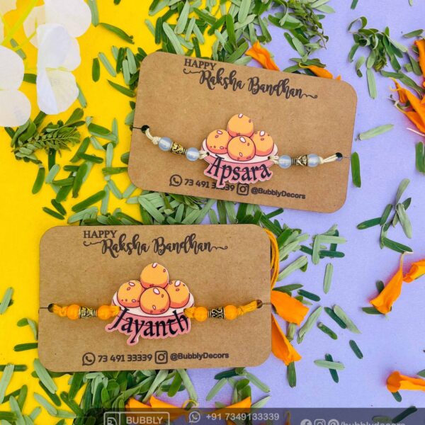 Alphabets magnets Rakhi Combo Hamper - Bubbly Decors