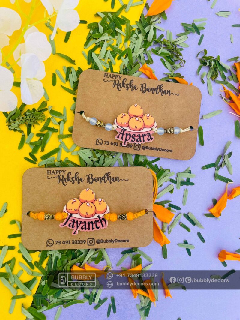 Alphabets magnets Rakhi Combo Hamper - Bubbly Decors