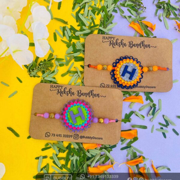 Rakhi combo Name Board for Brother - Bubbly Decors