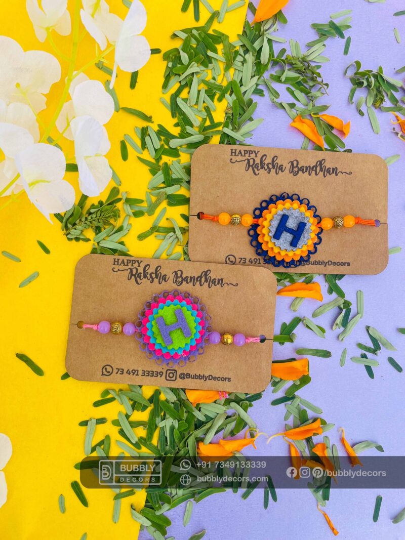 Rakhi combo Name Board for Brother - Bubbly Decors