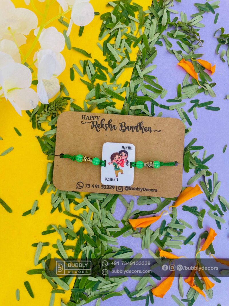 Bro Sis printed Rakhi - Bubbly Decors