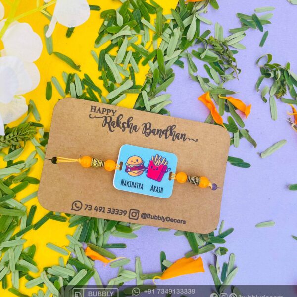 Alphabets magnets Rakhi Combo Hamper - Bubbly Decors