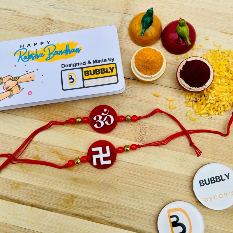 Rakhi combo Worlds Best Bro for Brother - Bubbly Decors