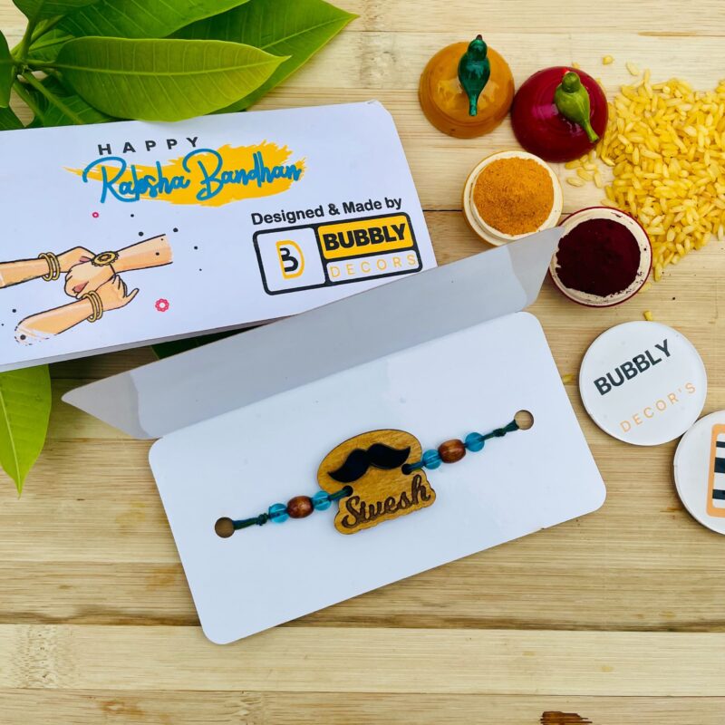Moustache Rakhi - Bubbly Decors