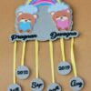 baby details frame teddy theme - Bubbly Decors