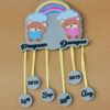 baby details frame teddy theme - Bubbly Decors