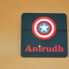 name board captain America - Bubbly Decors