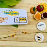 Name etching Rakhi - Bubbly Decors