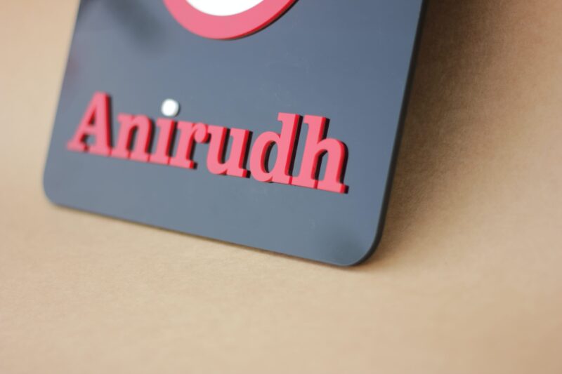 name board captain America - Bubbly Decors