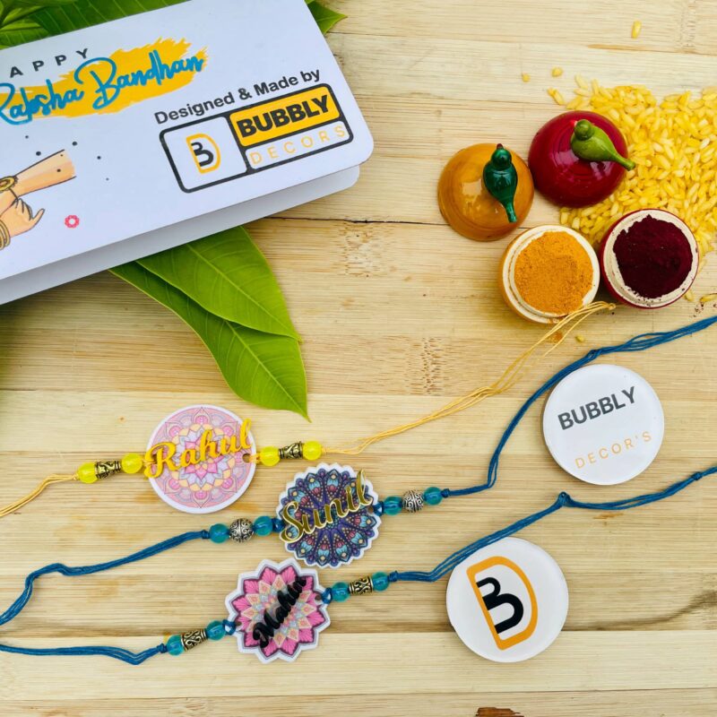 Rakhi combo Worlds Best Bro for Brother - Bubbly Decors
