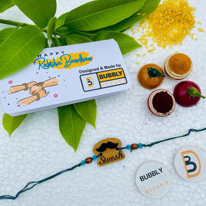 Rakhi combo Worlds Best Bro for Brother - Bubbly Decors