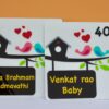 Name board Birds themed - Bubbly Decors