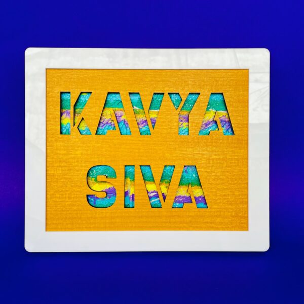 name board colour masked - Bubbly Decors