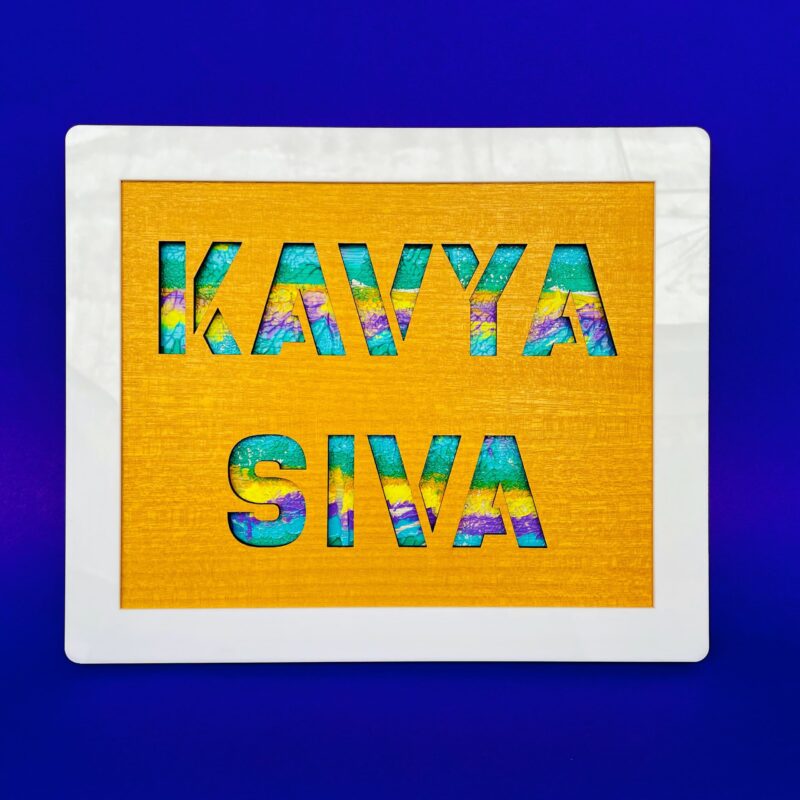 name board colour masked - Bubbly Decors