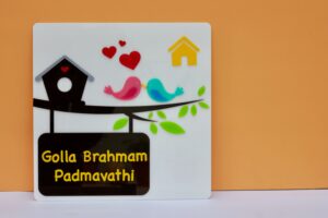 Name board Birds themed - Bubbly Decors