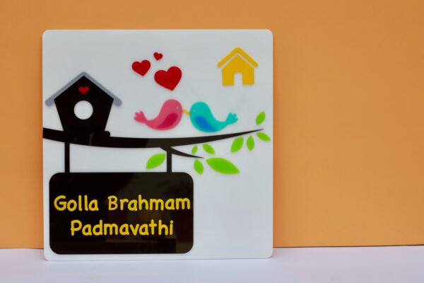 Name board Birds themed - Bubbly Decors