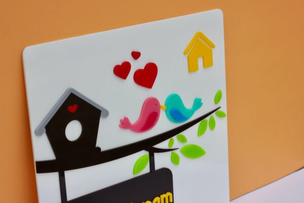 Name board Birds themed - Bubbly Decors