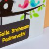 Name board Birds themed - Bubbly Decors