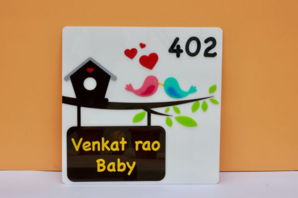 Name board Birds themed - Bubbly Decors
