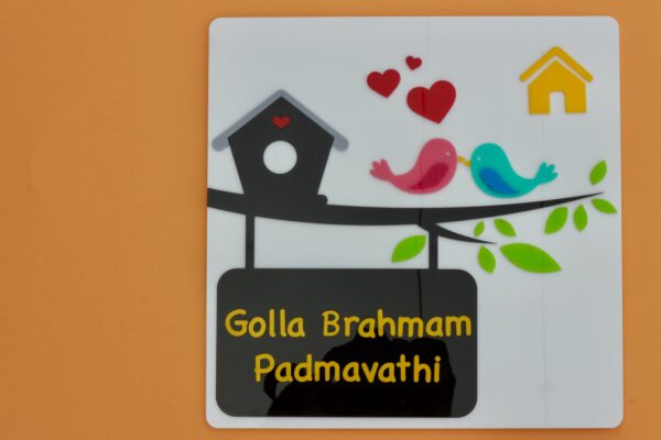 Name board Birds themed - Bubbly Decors