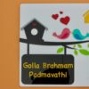 Name board Birds themed - Bubbly Decors