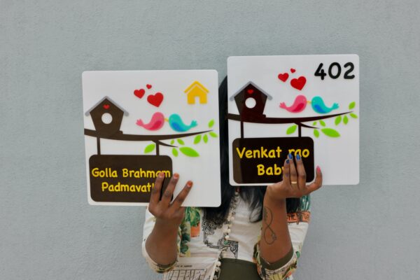 Name board Birds themed - Bubbly Decors