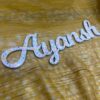 Name magnet cursive font - Bubbly Decors