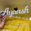 Name magnet cursive font - Bubbly Decors