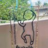 Line art baby frame - Bubbly Decors
