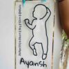 Line art baby frame - Bubbly Decors