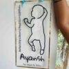 Line art baby frame - Bubbly Decors