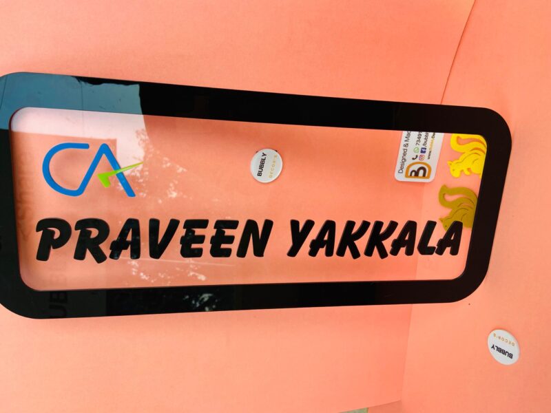 Name Board With Profession - Bubbly Decors