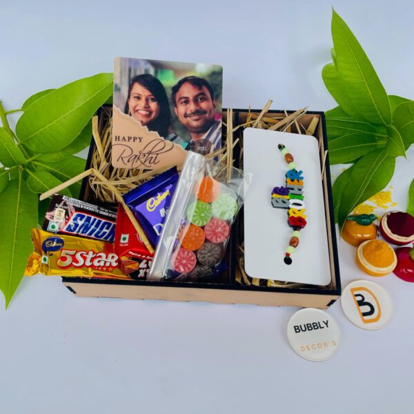 Rakhi combo Photo magnet for Brother - Bubbly Decors