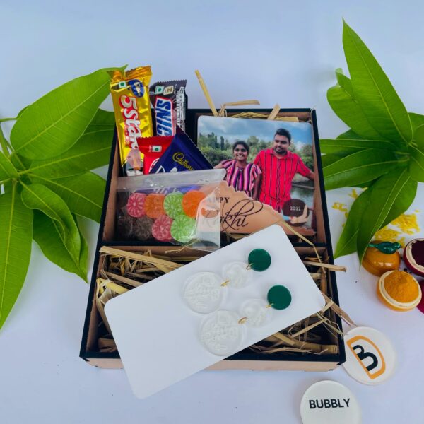 Rakhi combo Photo Magnet for Sister - Bubbly Decors