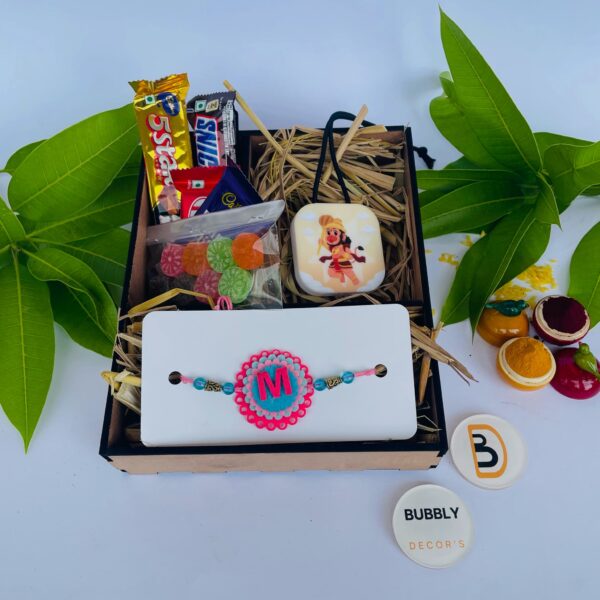 Rakhi combo Car Hanging for Brother - Bubbly Decors