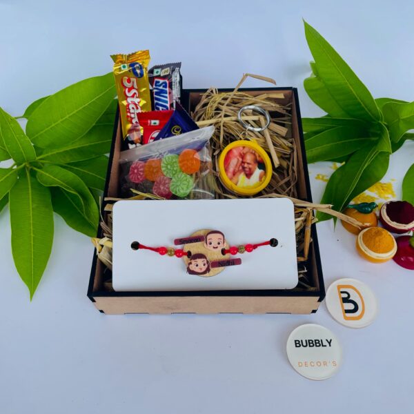 Rakhi combo Keychain for Brother - Bubbly Decors